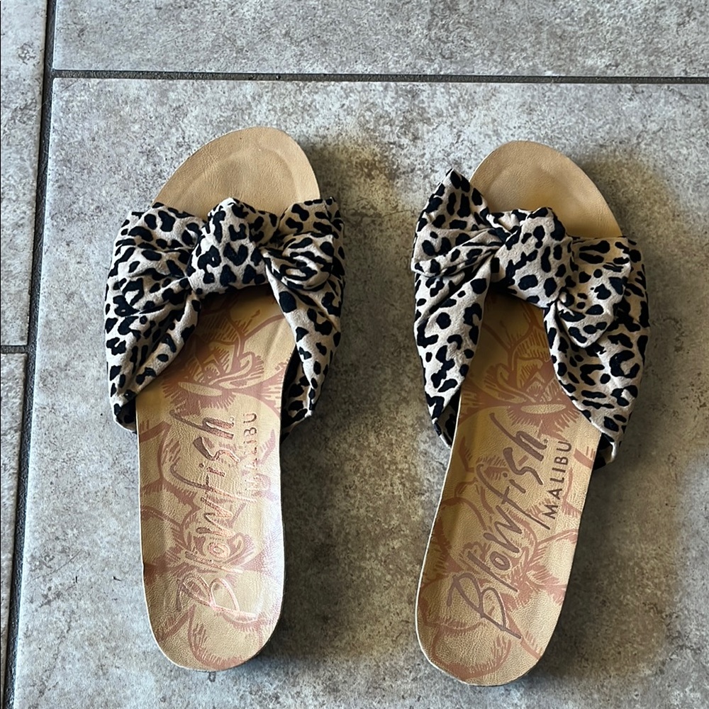 Blowfish Women's Leopard Print Sandals